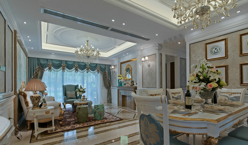 金地湖(hú)城大境法式風格五居室230平米李建明主筆(bǐ)——電(diàn)視背景牆設計實景拍攝 金地湖(hú)城大境法式風格五居室230平米李建明主筆(bǐ)——電(diàn)視背景牆設計實景拍攝