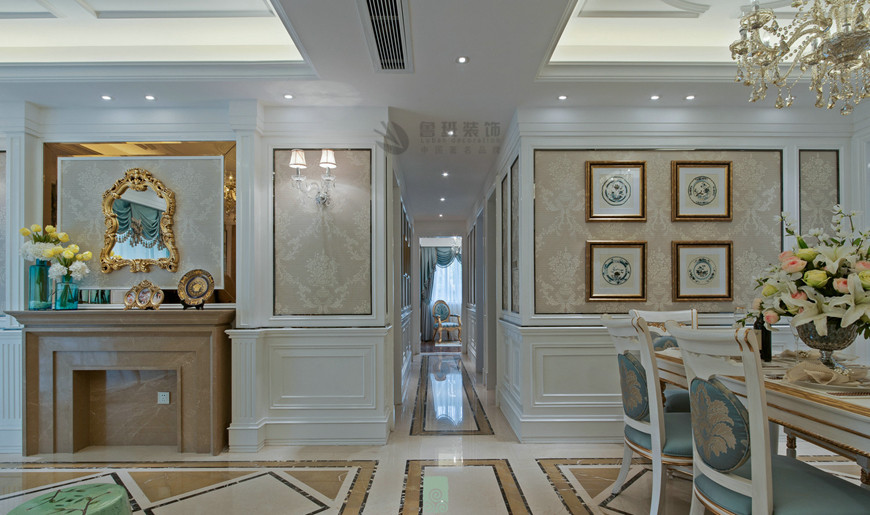 金地湖(hú)城大境法式風格五居室230平米李建明主筆(bǐ)——過道設計實景拍攝 金地湖(hú)城大境法式風格五居室230平米李建明主筆(bǐ)——過道設計實景拍攝